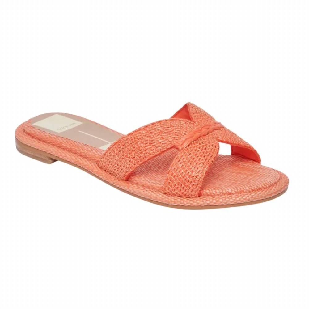 NEW DOLCE VITA women's atomic slide sandals in orange
